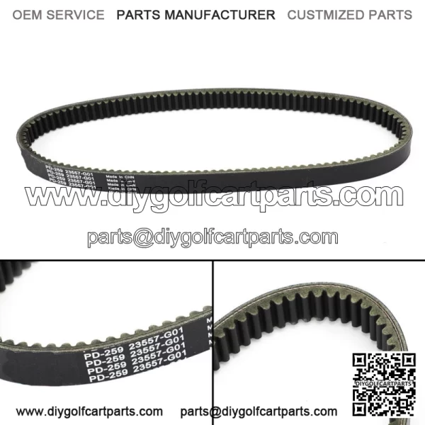 Drive Transmission Belt fit for E-Z-GO EZGO Gas 2 Cycle Golf Cart 1988 23557G1 - Image 2