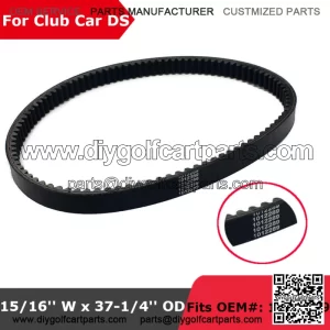 Clutch Drive Belt for Club Car Golf Cart Gas DS 1984 1985 1986 1987 1012289 NEW