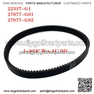 Golf Cart Drive Belt for E-Z-GO 2 Cycle Gas 89-94  4 Cycle Gas 91-96 27077-G01