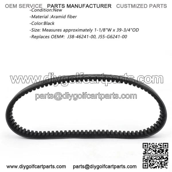 Golf Cart Clutch Drive Belt for Yamaha G2 G8 G9 G11 G14 G16 G20 G21 G22 G29 TZ4 - Image 2