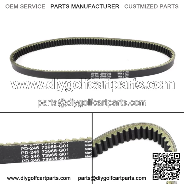 Drive Belt V-belt fit for E-Z-GO Gas ST 4x4 2004-2007 Golf Cart 73965G01 A1 - Image 2