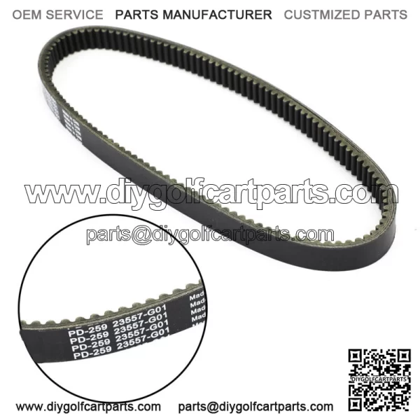 Drive Transmission Belt for E-Z-GO EZGO Gas 2 Cycle Golf Cart 1988 23557G1 YU - Image 2