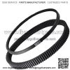 Clutch Drive & Starter Generator Belt Kit for 2008-up EZGO RXV/TXT Golf Cart Models with Kawasaki Engine, Replaces OEM # 606136, 606138, 618630, 16548G1