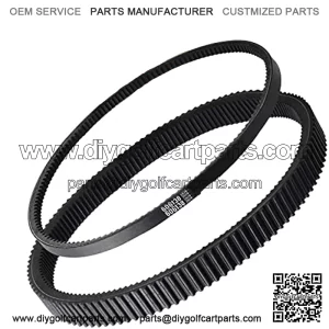 Clutch Drive & Starter Generator Belt Kit for 2008-up EZGO RXV/TXT Golf Cart Models with Kawasaki Engine, Replaces OEM # 606136, 606138, 618630, 16548G1
