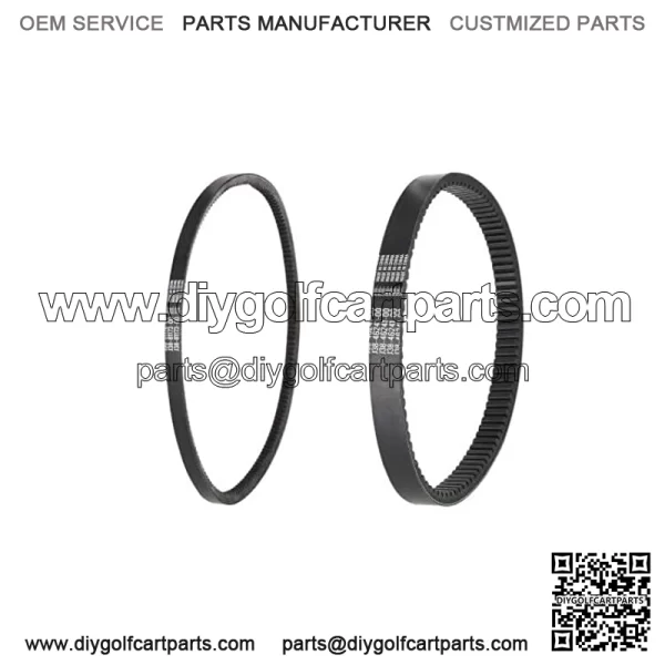 Golf Cart Drive Belt & Starter Generator Belt fit Yamaha G2, G5, G8, G9, G11, G14, G16, G20, G22 , G29 Drive Gas 4 Cycle Models , OEM# J55-G6241-00, J55-H1173-00, J38-81173-00, JN6-H1173-00