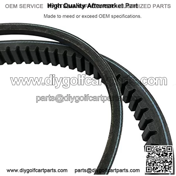 Drive Belt and StarterBelt, Fits forEZGO 4 Cycle Gas Golf Cart RXV TXT Cushman Express Marathon Medalist ST Vehicles Terrain 1994-2013,Replace 72054G01, 26414G01-Black - Image 3