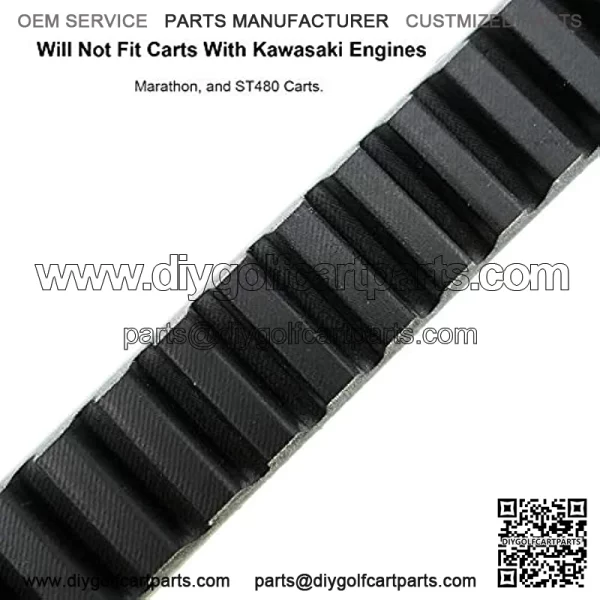 Drive Belt and StarterBelt, Fits forEZGO 4 Cycle Gas Golf Cart RXV TXT Cushman Express Marathon Medalist ST Vehicles Terrain 1994-2013,Replace 72054G01, 26414G01-Black - Image 4