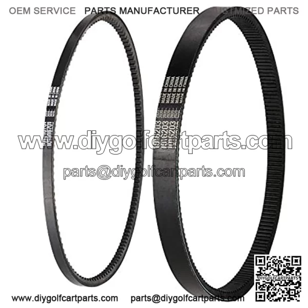 Club Car DS Precedent Drive Belt and Starter Generator Belt Kit Fit Club Car DS 1997-UP, Precedent 2004-UP, Replace 101916701, 1016203