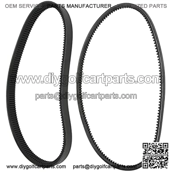 Powersports Belt Drives Drive Belt Starter Generator Belt Set 1016203 101916701 Replacement for Club Car Ds Precedent for Golf Cart Accessories for Golf Cart Accessories - Image 3
