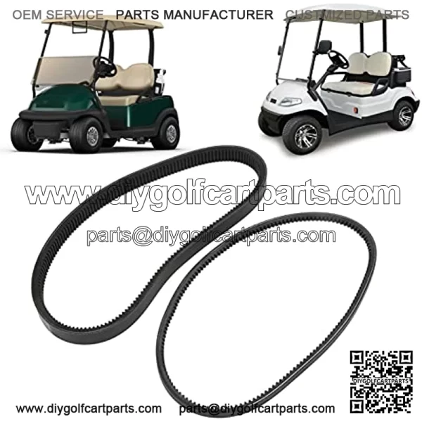 Powersports Belt Drives Drive Belt Starter Generator Belt Set 1016203 101916701 Replacement for Club Car Ds Precedent for Golf Cart Accessories for Golf Cart Accessories - Image 4