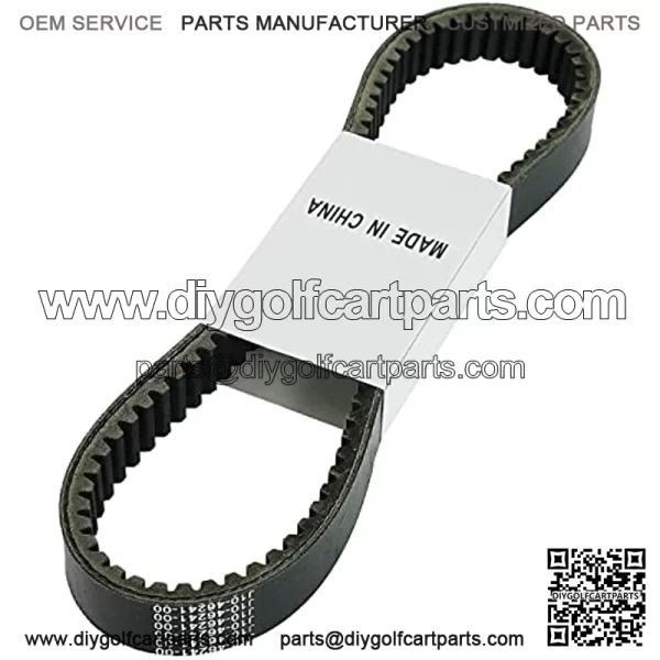 Clutch Drive Belt, Compatible with Yamaha G1 2 Cycle 1976-1989 Gas Golf Cart, Replaces OEM# J10-46241-00 J10-46241-01 J10-46241-02 J17-46241-00, Black
