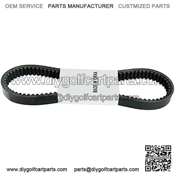 Clutch Drive Belt, Compatible with Yamaha G1 2 Cycle 1976-1989 Gas Golf Cart, Replaces OEM# J10-46241-00 J10-46241-01 J10-46241-02 J17-46241-00, Black - Image 2