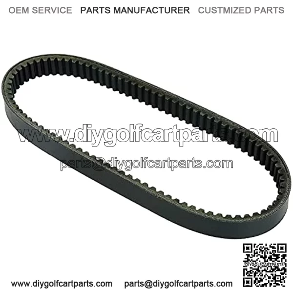 Clutch Drive Belt, Compatible with Yamaha G1 2 Cycle 1976-1989 Gas Golf Cart, Replaces OEM# J10-46241-00 J10-46241-01 J10-46241-02 J17-46241-00, Black - Image 3