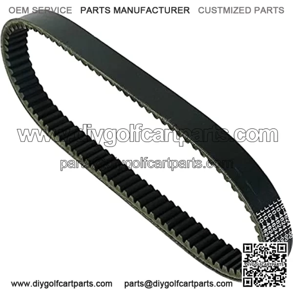 Clutch Drive Belt, Compatible with Yamaha G1 2 Cycle 1976-1989 Gas Golf Cart, Replaces OEM# J10-46241-00 J10-46241-01 J10-46241-02 J17-46241-00, Black - Image 4