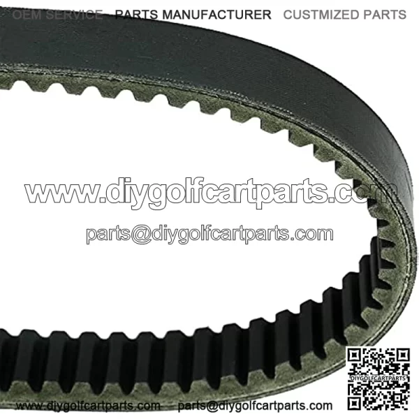 Clutch Drive Belt, Compatible with Yamaha G1 2 Cycle 1976-1989 Gas Golf Cart, Replaces OEM# J10-46241-00 J10-46241-01 J10-46241-02 J17-46241-00, Black - Image 5