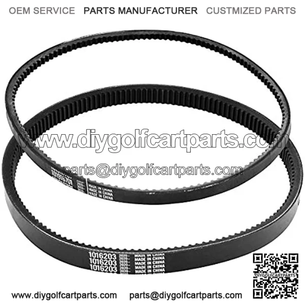 Club Car DS Precedent Drive Belt DS Starter Generator Belt Kit Fit Golf Cart DS 1997-UP and Precedent 2004-UP, Replace 1016203, 101916701