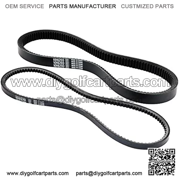 Club Car DS Precedent Drive Belt DS Starter Generator Belt Kit Fit Golf Cart DS 1997-UP and Precedent 2004-UP, Replace 1016203, 101916701 - Image 3
