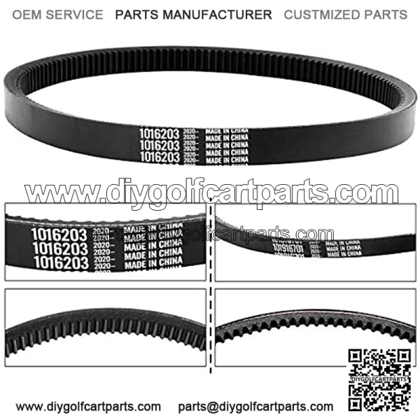 Club Car DS Precedent Drive Belt DS Starter Generator Belt Kit Fit Golf Cart DS 1997-UP and Precedent 2004-UP, Replace 1016203, 101916701 - Image 5