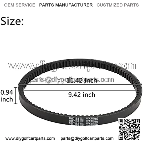 Golf Cart Clutch Drive Belt for Club Car DS fits 1988-1991,Replaces OEM Number 1017188 1014081 - Image 3