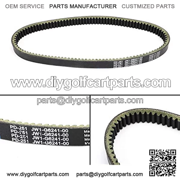 Golf Cart Drive Belt, Drive Transmission Belt V-belt Replacement fits for Yamaha YDRA 2007-2013, YTF1 2009-2011, G29 2007-2012 - Image 4