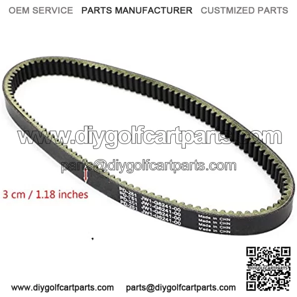 Golf Cart Drive Belt, Drive Transmission Belt V-belt Replacement fits for Yamaha YDRA 2007-2013, YTF1 2009-2011, G29 2007-2012 - Image 5