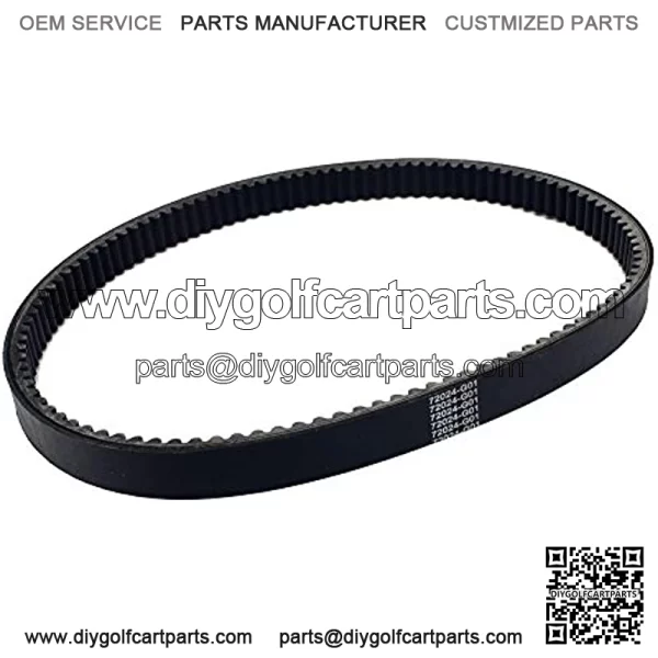 Golf Cart Clutch Drive Belt for EZGO TXT Medalist Gas 4 Cycle 1994-up, Replacement OEM 72024-G01, 72025-G01, 72054-G01