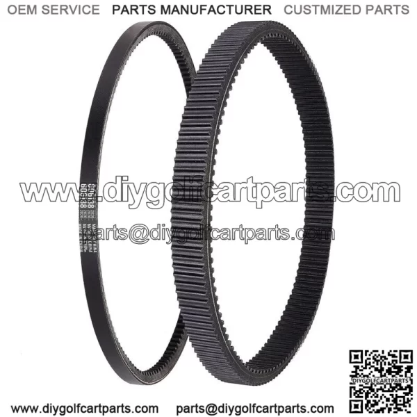 Golf Cart Starter Belt & Drive Belts for EZGO RXV TXT 2008-up 606136 606138