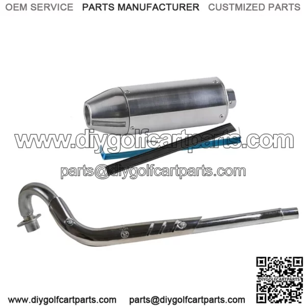 28mm Exhaust Head Pipe + Muffer Clamp For Dirt Pit Bike Honda CRF70 XR70 Atomik