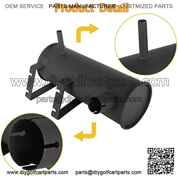 Exhaust Mufflers Replacement for 2-Cycle Golf Cart 65231-67C 1967-1981 - Image 4