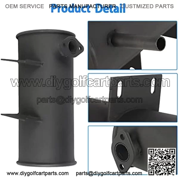 Muffler Replacement for EZGO Gas Golf Cart 1976-1987 2 Cycle 14396-G1 15460-G1 - Image 5