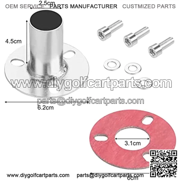 Universal 22mm/0.87" Exhaust Muffler Black Fit For 50cc 80cc 2 Stroke Bike Gas Engine Motor Parts,Motorcycle Street Dirt Bike Pipe Silencer Racing - Image 4