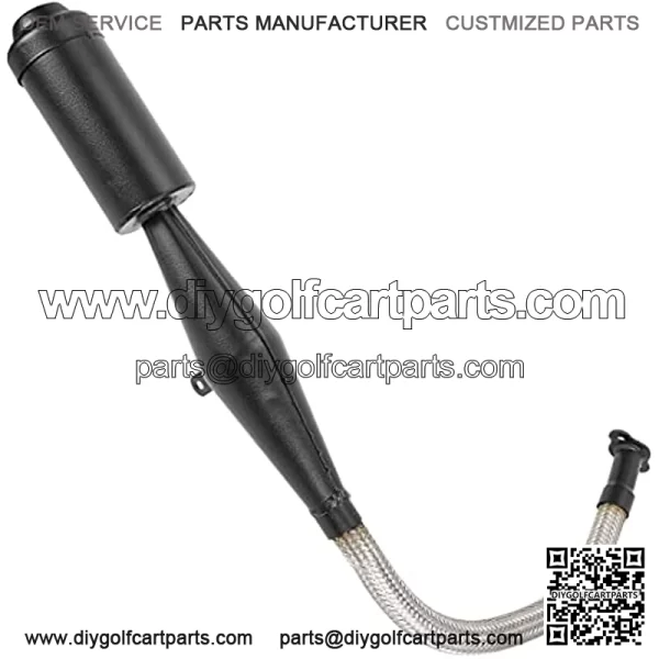 Stainless Steel Flexible Exhaust Muffler Pipe Silencer Gasket for 2 Stroke 49cc 60cc 66cc 80cc 100cc Engine Gas Motorized Bicycle Motor Bike Black - Image 5