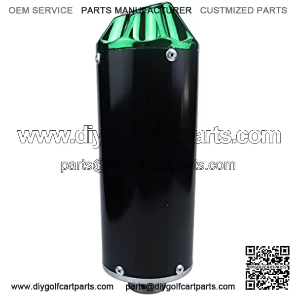 Aluminum Green 28mm Motorcycle Exhaust Muffler With Clamp For 50cc 70cc 90cc 110cc 125cc Chinese Pit Trail Dirt Bike Mini Motocross Motorcycle CRF50 XR50 KLX Coolster SSR Thumpstar Lifan - Image 5