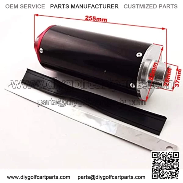 Aluminum 28mm Exhaust Muffler With Clamp For 50cc 70cc 90cc 110cc 125cc Pit Dirt Bike Mini Motocross Motorcycle CRF50 Coolster SSR Thumpstar - Image 2