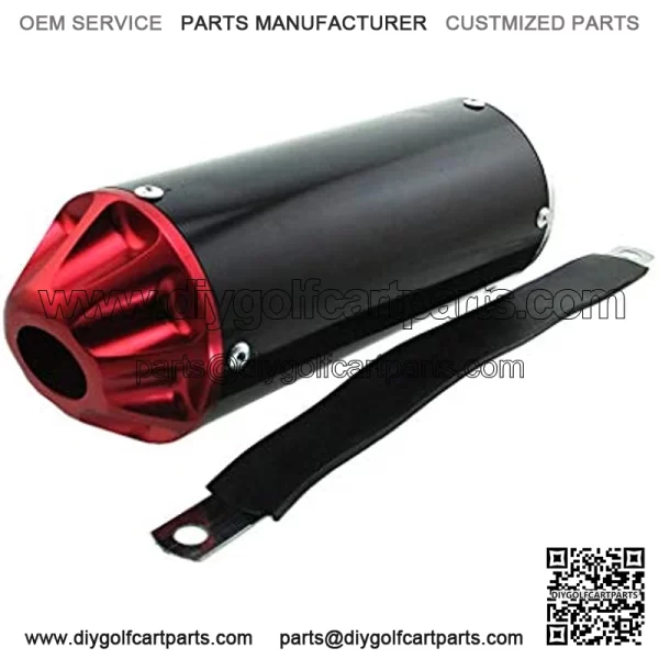 Aluminum 28mm Exhaust Muffler With Clamp For 50cc 70cc 90cc 110cc 125cc Pit Dirt Bike Mini Motocross Motorcycle CRF50 Coolster SSR Thumpstar - Image 4