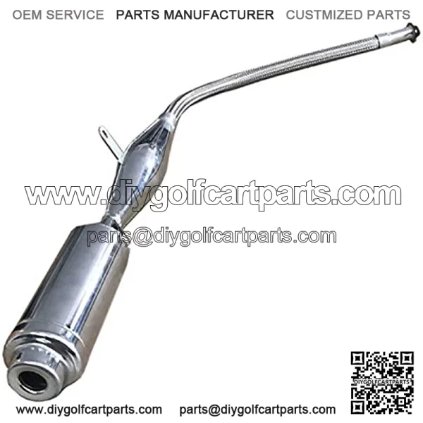 Stainless Steel Pipe Muffler FOR GAS MOTORIZED BICYCLE 80cc - Image 2