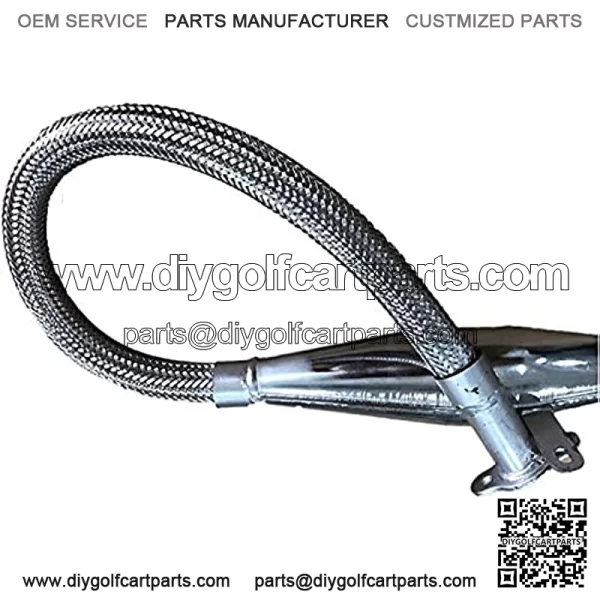 Stainless Steel Pipe Muffler FOR GAS MOTORIZED BICYCLE 80cc - Image 3