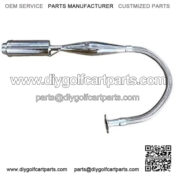 Stainless Steel Pipe Muffler FOR GAS MOTORIZED BICYCLE 80cc - Image 4