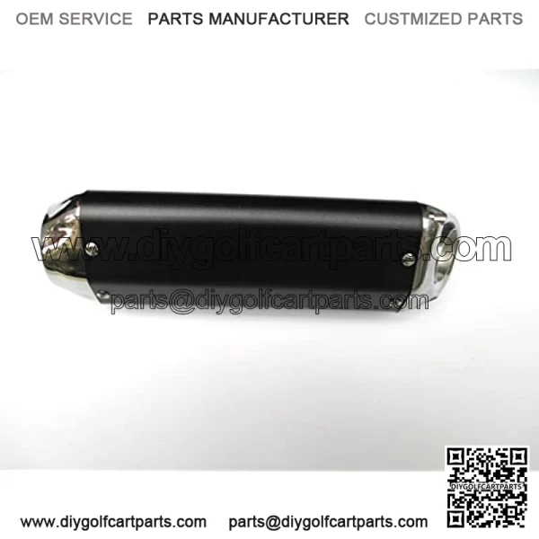 NEW! High Performance Exhaust System Muffler for GY6 50cc-400cc 4 Stroke Scooters ATV Go Kart (Black) - Image 3
