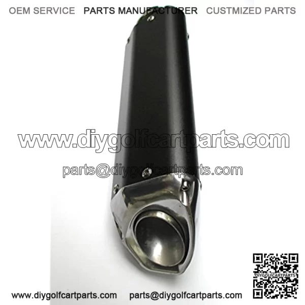 NEW! High Performance Exhaust System Muffler for GY6 50cc-400cc 4 Stroke Scooters ATV Go Kart (Black) - Image 4