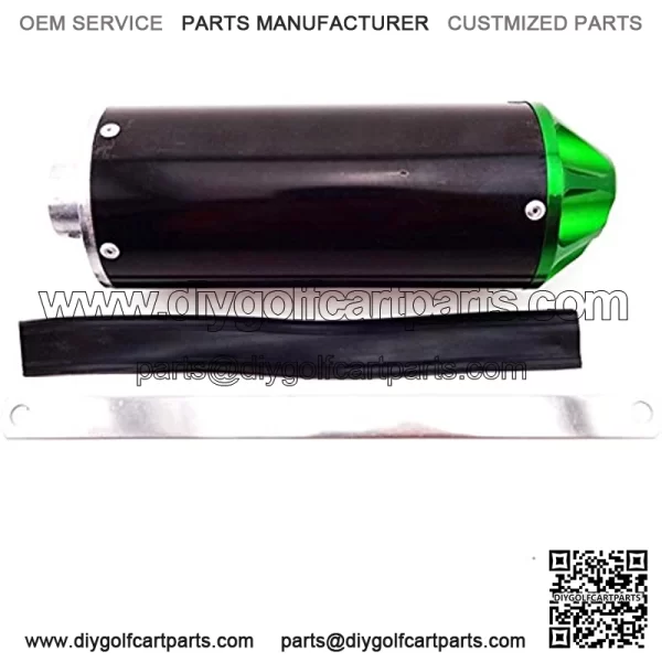Aluminum Green 28mm Exhaust Muffler For 50cc 90cc 110cc 125cc CRF50 XR50 KLX110 SSR Thumpstar Chinese Pit Dirt Bike Motorcycle - Image 3