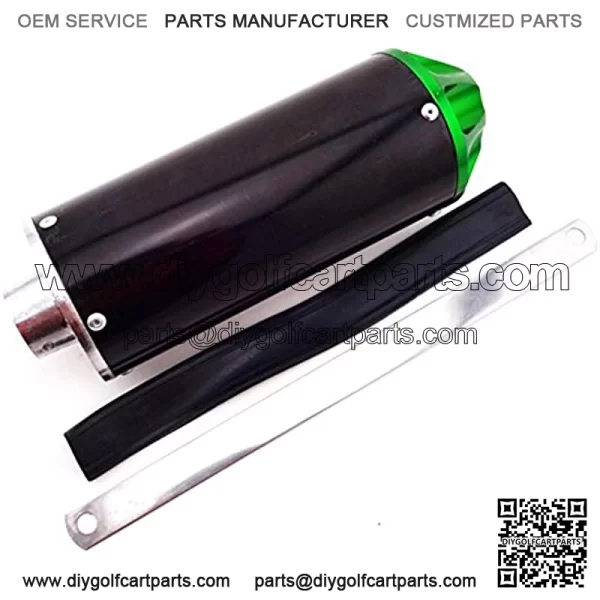 Aluminum Green 28mm Exhaust Muffler For 50cc 90cc 110cc 125cc CRF50 XR50 KLX110 SSR Thumpstar Chinese Pit Dirt Bike Motorcycle - Image 4