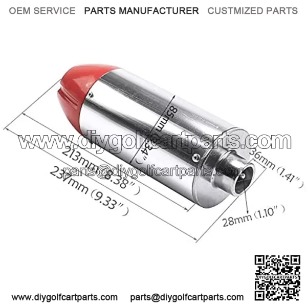 28mm Motorcycle Exhaust Muffler for ATV Dirt Pit Bike 50cc 110cc 125cc - Image 5
