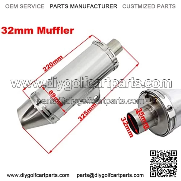 32mm Performance Racing Exhaust T4 Muffler For Pit Dirt Bike Mini Motocross 150cc 160cc - Image 2