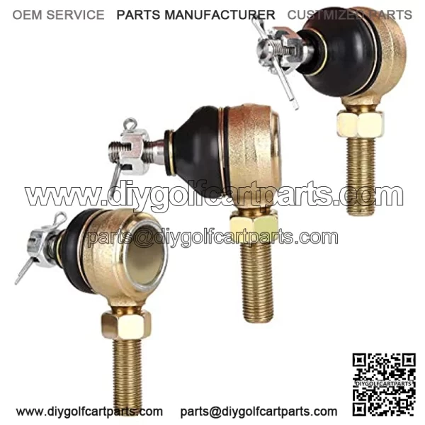 Golf Cart Tie Rod End Kit for Club Car DS 1976-2008 Gas & Electric, Left-Hand & Right-Hand Thread Ball Joint, OEM# 7539 7540 - Image 4