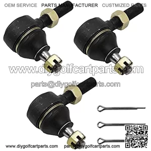 Club car Tie Rod End Kit Fits Club car DS 1976-2008 Gas & Electric Golf Cart, Left-Hand & Right-Hand Thread Ball Joint