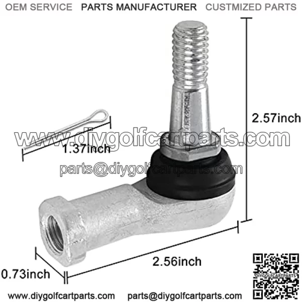 Golf Cart Ball Joint Kit Tie Rod End for EZGO TXT 2001-up Electric or Gas Golf Cart Driver and Passenger Side 70902-G01 70902-G02 (2 PCS) - Image 3