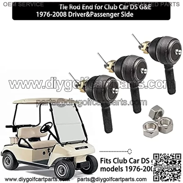 Tie Rod End for Club Car DS G&E 1976-2008 Driver&Passenger Side, 7539, 7540 - Image 3