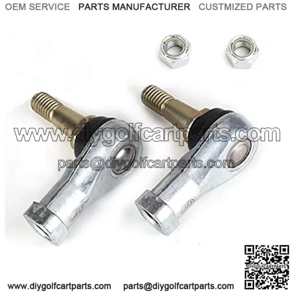 Golf Cart Tie Rod Ends Ball Joint Kit for EZGO, (2 Pack) for EZGO TXT Tie Rod End Fits for EZGO Golf Cart Electric & Gas Carts 2001 + UP 70902-G01 & 70902-G02 (Driver & Passenger Side)