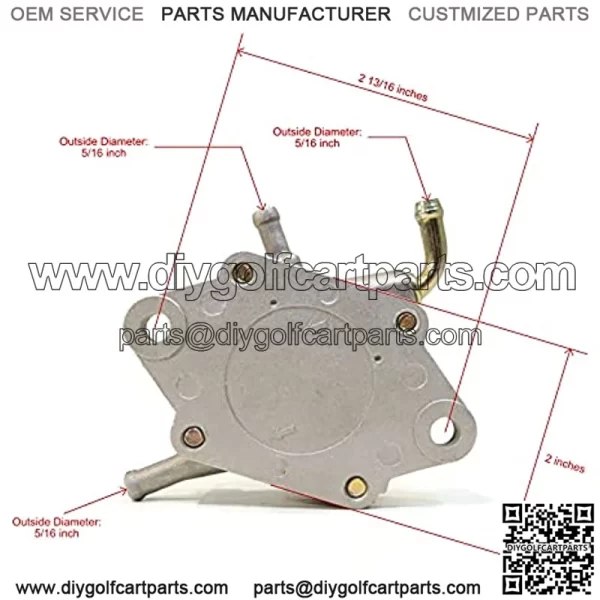 Fuel Pump for 1987 & Up Club Car DS Series Golf Trolley with 290FE & 350FE Motor - Image 2